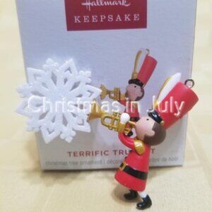 Hallmark 2024 Terrific Trumpet Marching Band mini Christmas Ornament